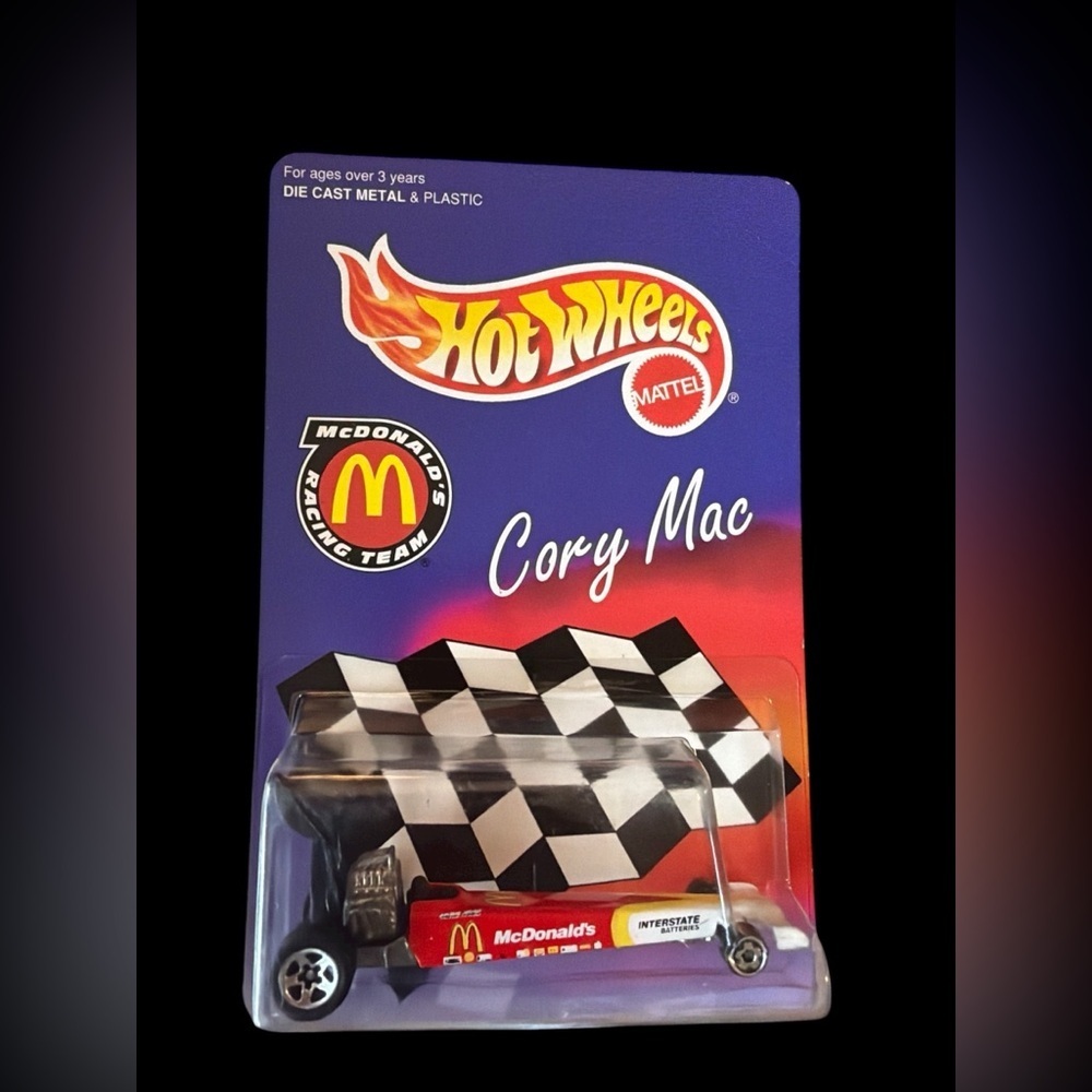 Mattel Hot Wheels Cory Mac Die-Cast Car - Red and Black